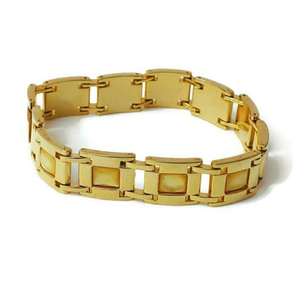 Women's Square Gold Metal‎ Bracelet